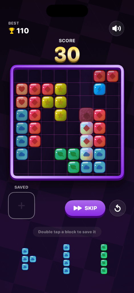 Blocky Blast Puzzle gameplay screenshot 1