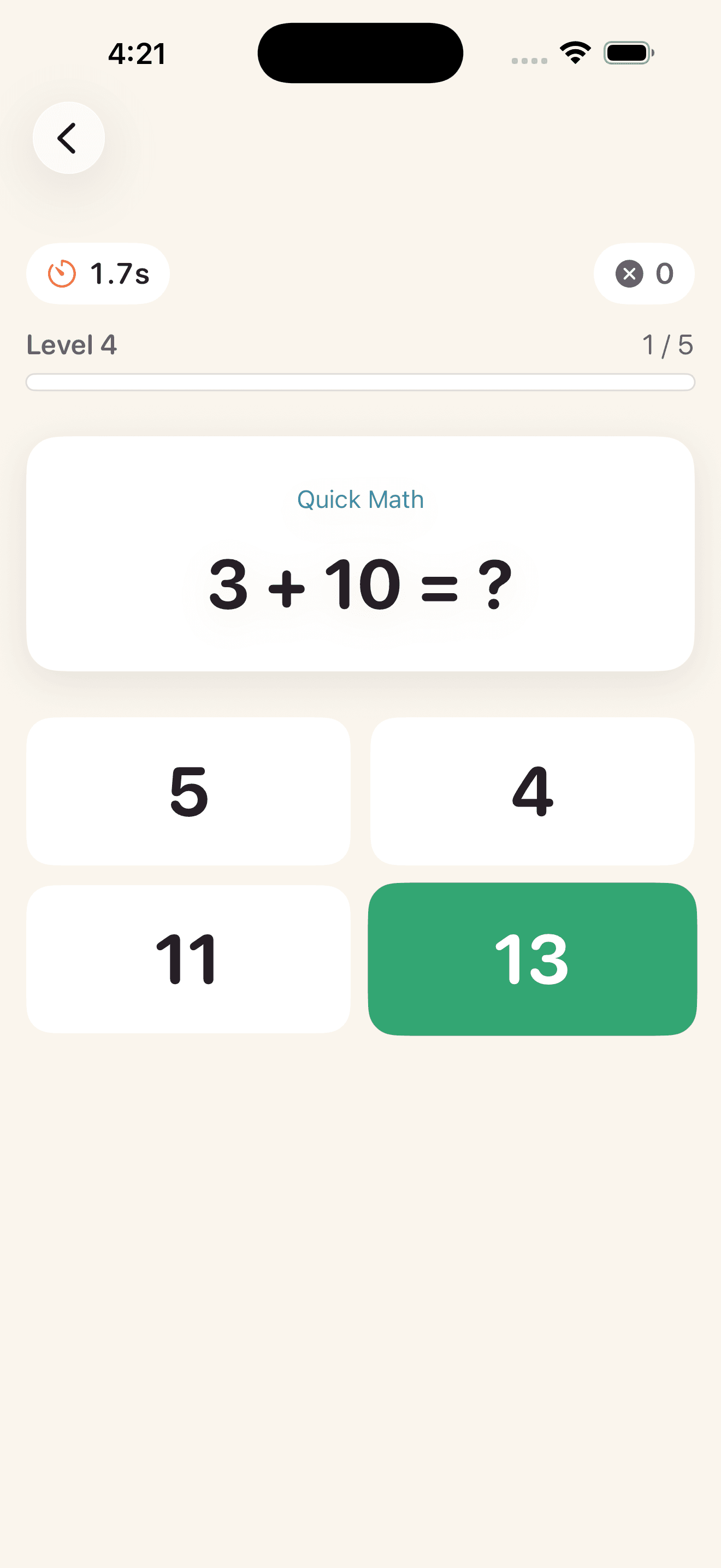 Brain Math 2x gameplay screenshot 2